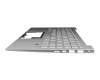 210321A-8 original HP keyboard incl. topcase DE (german) silver/silver with backlight