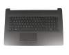 2B-ABK08I610 original Primax keyboard incl. topcase DE (german) black/black (with TP/DVD, “black brushed” surface texture)