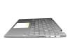 2H-BCRGMI63411 original HP keyboard incl. topcase DE (german) silver/silver with backlight