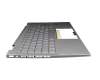 2H-BCRGMI63411 original Primax keyboard incl. topcase DE (german) silver/silver with backlight Fingerprint / backlight