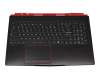 3076P1C2114HG0 original MSI keyboard incl. topcase FR (french) black/black with backlight