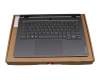 3680000147 original Lenovo keyboard incl. topcase DE (german) grey/grey with backlight