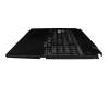 3BBKXTAJN100 original Asus keyboard incl. topcase DE (german) black/transparent/black with backlight