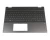 439.0F04.0001 original HP keyboard incl. topcase DE (german) black/black with backlight