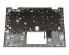 460.07R08.0017 original Dell keyboard incl. topcase DE (german) black/silver with backlight