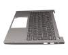 460.0M502.0001 original Lenovo keyboard incl. topcase UK (english) grey/grey with backlight