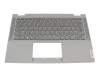 4600K100012 original Lenovo keyboard incl. topcase DE (german) grey/grey with backlight