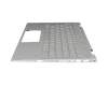 46M0E8CS0185 original HP keyboard incl. topcase DE (german) silver/silver with backlight