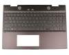 46M0EDCS0044 original HP keyboard incl. topcase DE (german) black/black with backlight