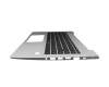 4BXJTATP20 original HP keyboard incl. topcase DE (german) black/silver with backlight (Heatshield)