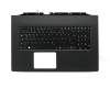 535005D7KC01 original Acer keyboard incl. topcase DE (german) black/black with backlight