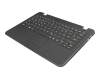 5CB0Q89808 original Lenovo keyboard incl. topcase DE (german) black/black