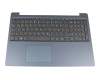 5CB0R16738 original Lenovo keyboard incl. topcase DE (german) grey/blue