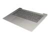 5CB0R16741 original Lenovo keyboard incl. topcase DE (german) grey/silver