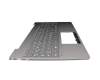 5CB0U42543 original Lenovo keyboard incl. topcase DE (german) grey/grey with backlight