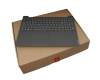 5CB0W44082 original Lenovo keyboard incl. topcase DE (german) grey/grey