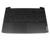 5CB0Z33221 original Lenovo keyboard incl. topcase DE (german) black/black with backlight