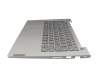 5CB1B02551 original Lenovo keyboard incl. topcase DE (german) grey/grey with backlight