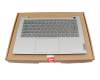 5CB1B02551 original Lenovo keyboard incl. topcase DE (german) grey/grey with backlight