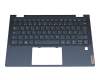 5CB1B22418 original Lenovo keyboard incl. topcase DE (german) blue/blue with backlight (Abyss Blue)