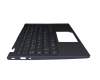 5CB1B22418 original Lenovo keyboard incl. topcase DE (german) blue/blue with backlight (Abyss Blue)