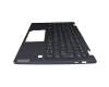 5CB1B22418 original Lenovo keyboard incl. topcase DE (german) blue/blue with backlight (Abyss Blue)