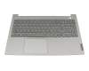 5CB1B34829 original Lenovo keyboard incl. topcase DE (german) grey/grey with backlight