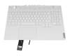 5CB1C74876 original Lenovo keyboard incl. topcase DE (german) white/white with backlight