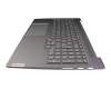 5CB1J38408 original Lenovo keyboard incl. topcase DE (german) grey/grey with backlight