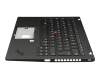 5M10W85887 original Lenovo keyboard incl. topcase DE (german) black/black with backlight and mouse-stick