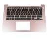 5WXM1 original Dell keyboard incl. topcase DE (german) black/pink