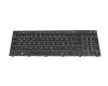 6-80-NJ500-07A-K original Clevo keyboard DE (german) black/white/black white