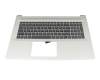 6037B0259804 original IEC keyboard incl. topcase DE (german) grey/silver