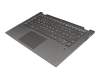 6620330179 original Lenovo keyboard incl. topcase DE (german) grey/grey with backlight