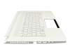 6B.C4HN1.009 original Acer keyboard incl. topcase DE (german) white/white with backlight