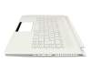 6B.C4HN1.009 original Acer keyboard incl. topcase DE (german) white/white with backlight