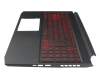 6B.QAZN2.014 original Acer keyboard incl. topcase DE (german) black/red/black with backlight