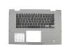 6B1-1331-A00 original Dell keyboard incl. topcase DE (german) black/grey with backlight for fingerprint sensor