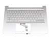 6BA0MN2014 original Acer keyboard incl. topcase DE (german) silver/silver with backlight