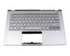 6BAB1N2001 original Acer keyboard incl. topcase US (english) silver/silver with backlight