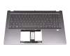 6BABDN2014 original Acer keyboard incl. topcase DE (german) grey/grey with backlight