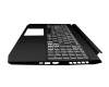 6BQB2N2014 original Acer keyboard incl. topcase DE (german) black/white/black with backlight