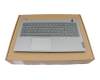 7010564200019 original Lenovo keyboard incl. topcase DE (german) grey/grey with backlight