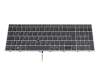 71NJA132118 original HP keyboard DE (german) dark grey/grey with backlight and mouse-stick