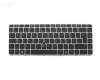 819876-041 original HP keyboard DE (german) black/silver matt with mouse-stick