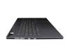 831020101082A original Lenovo keyboard incl. topcase DE (german) grey/grey with backlight