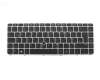 839827-041 original HP keyboard DE (german) black/silver matt with backlight and mouse-stick