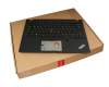 851-00050-00A original Lenovo keyboard incl. topcase DE (german) black/black with backlight and mouse-stick