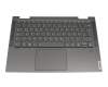 8SSN20Q40661 original Lenovo keyboard incl. topcase DE (german) grey/grey with backlight