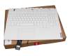 8SSN21B43846 original Lenovo keyboard incl. topcase DE (german) white/white with backlight